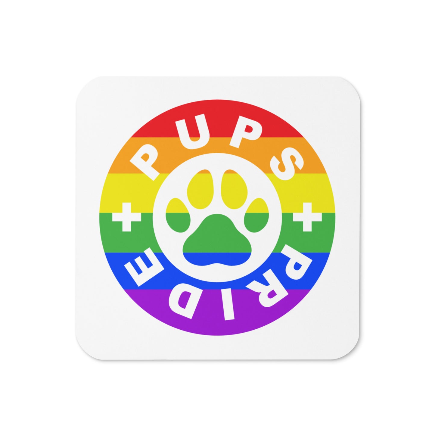 Pups and Pride Cork-back coaster