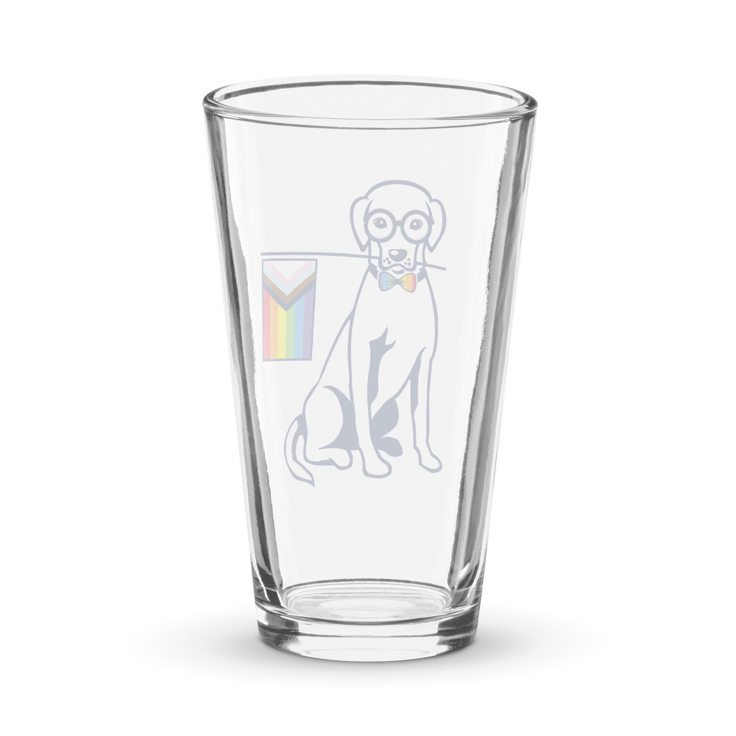 Pride Flag Shaker pint glass