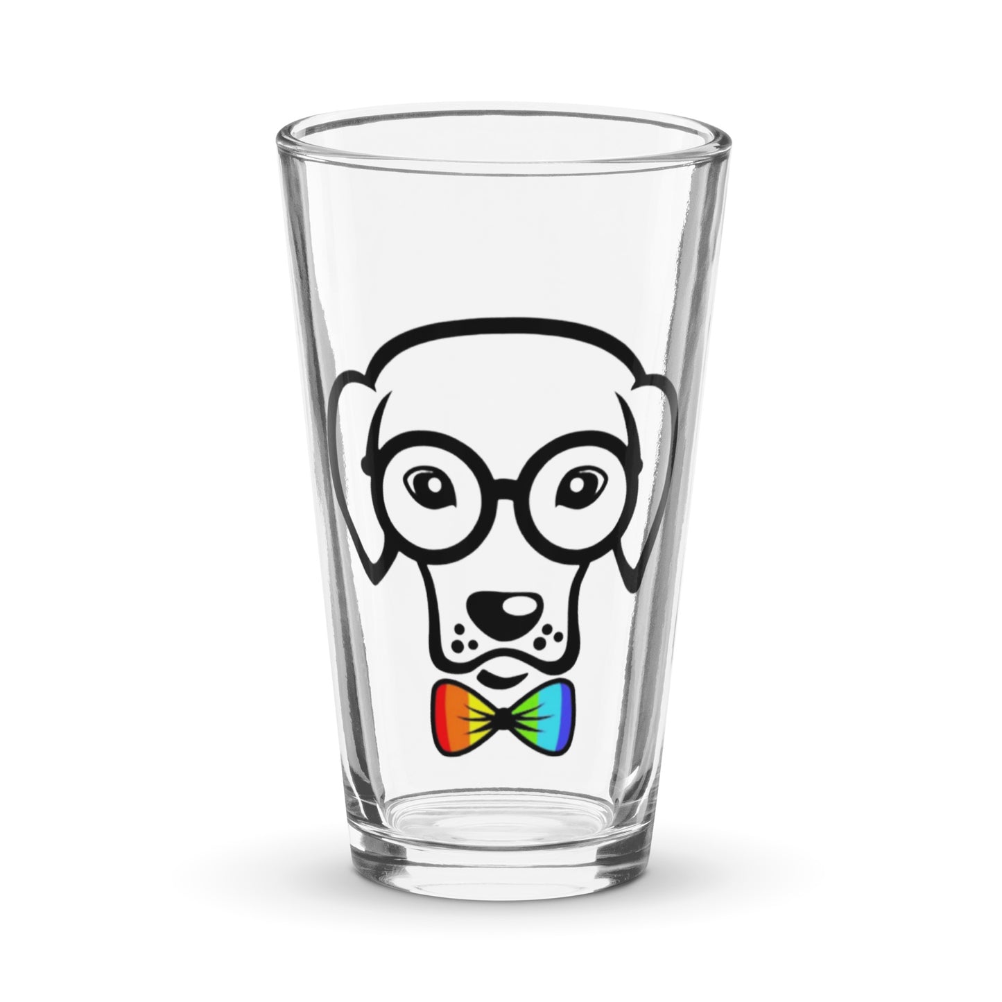 Pride Bow Tie Shaker pint glass