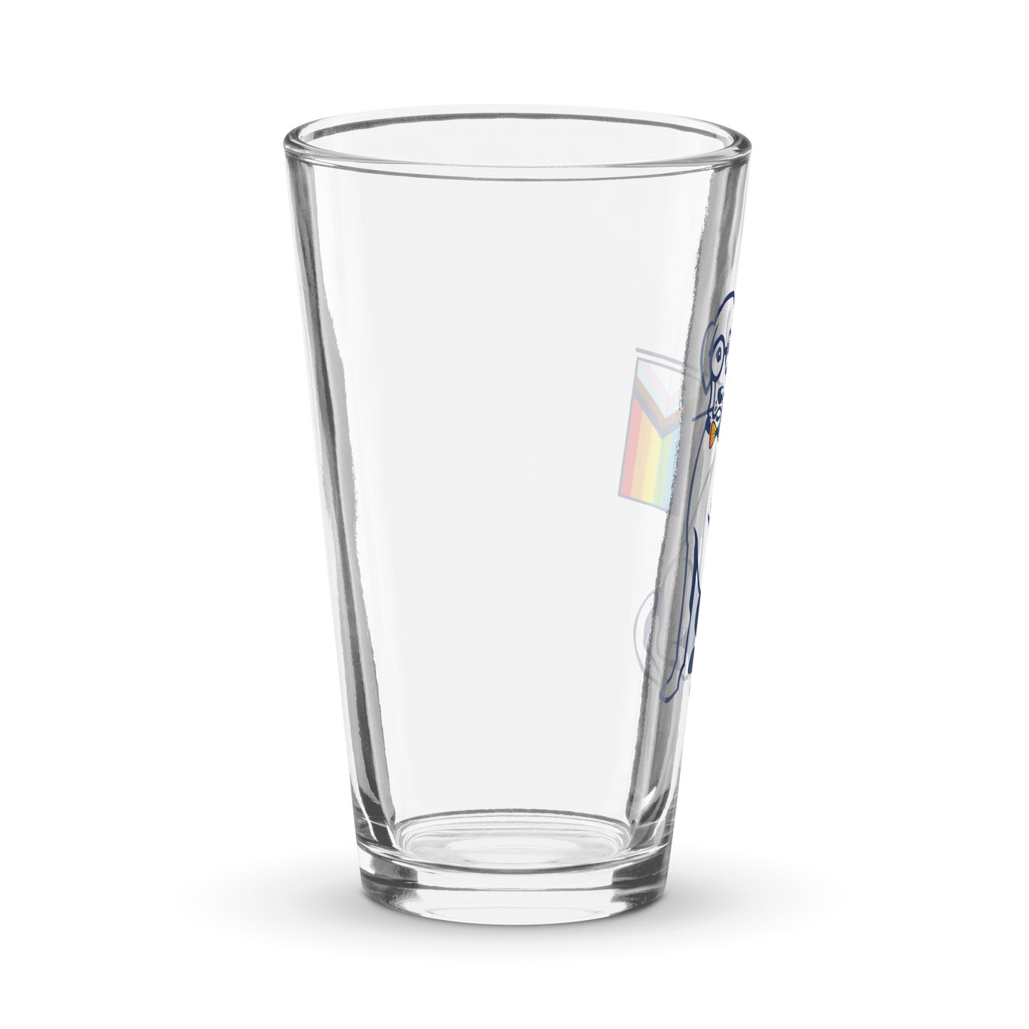 Pride Flag Shaker pint glass
