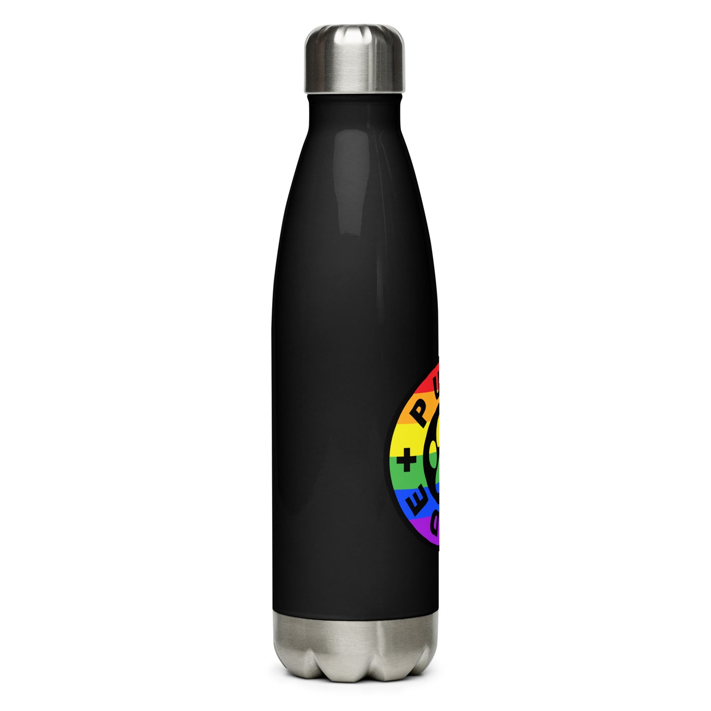 Pups and Pride Black Water Bottle