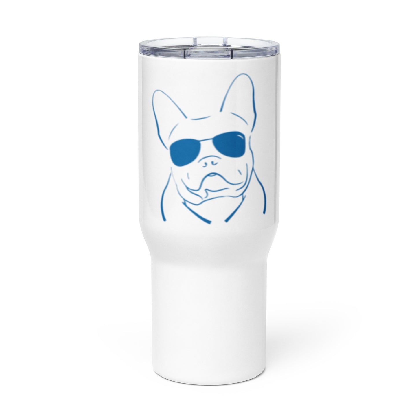 Frenchie Travel mug with a handle