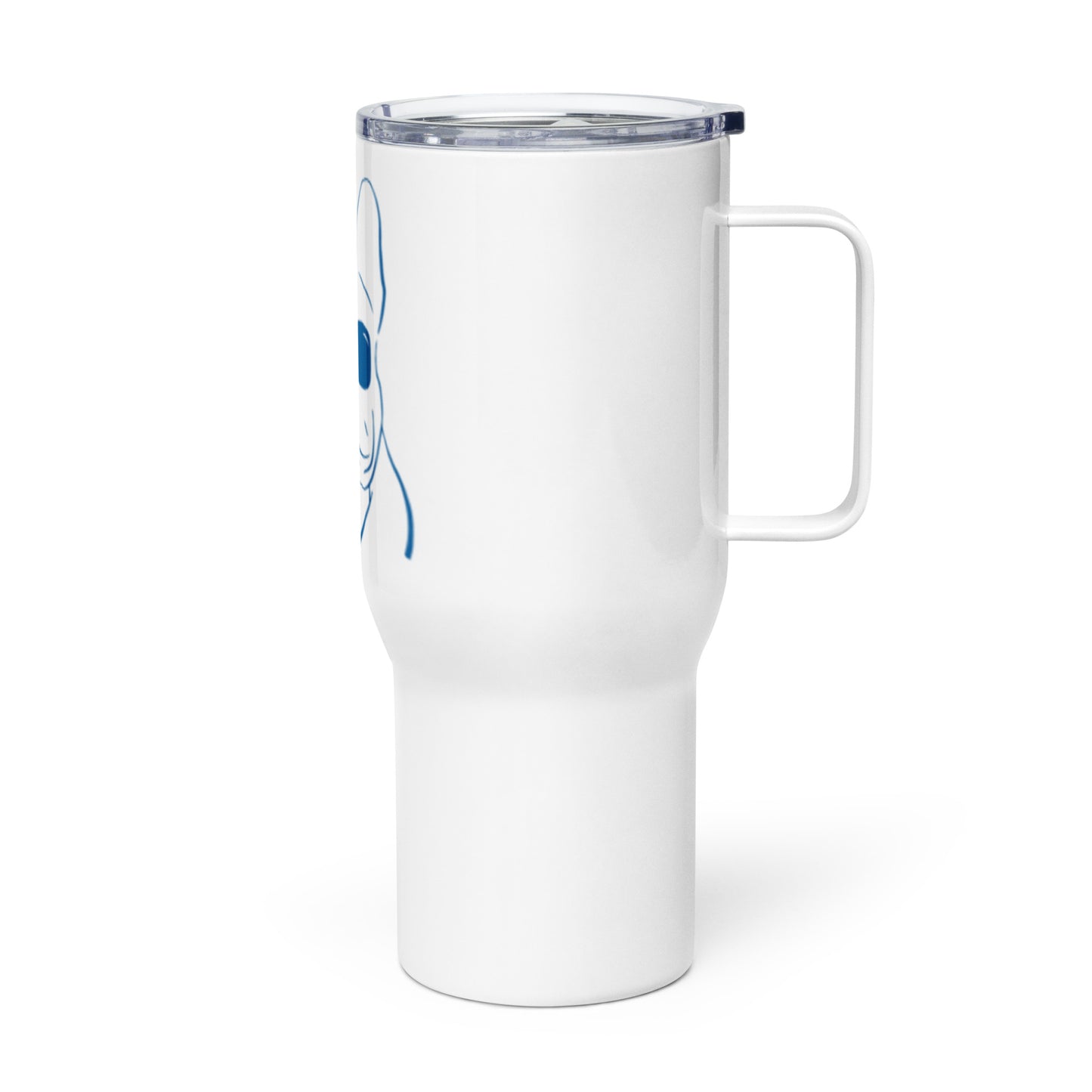Frenchie Travel mug with a handle