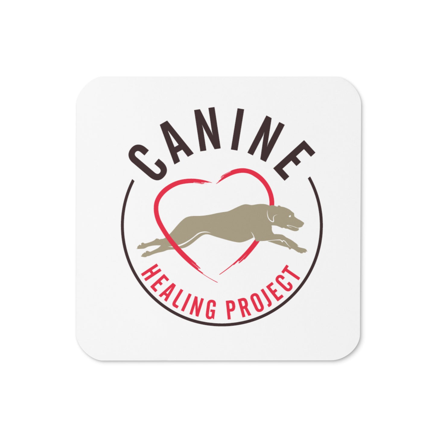 Canine Healing Cork-back coaster