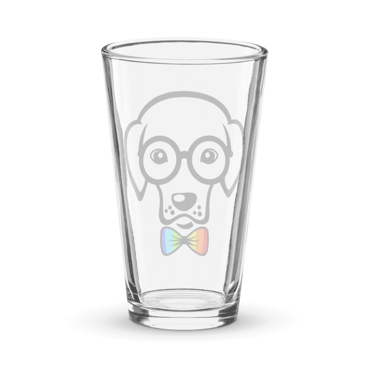 Pride Bow Tie Shaker pint glass