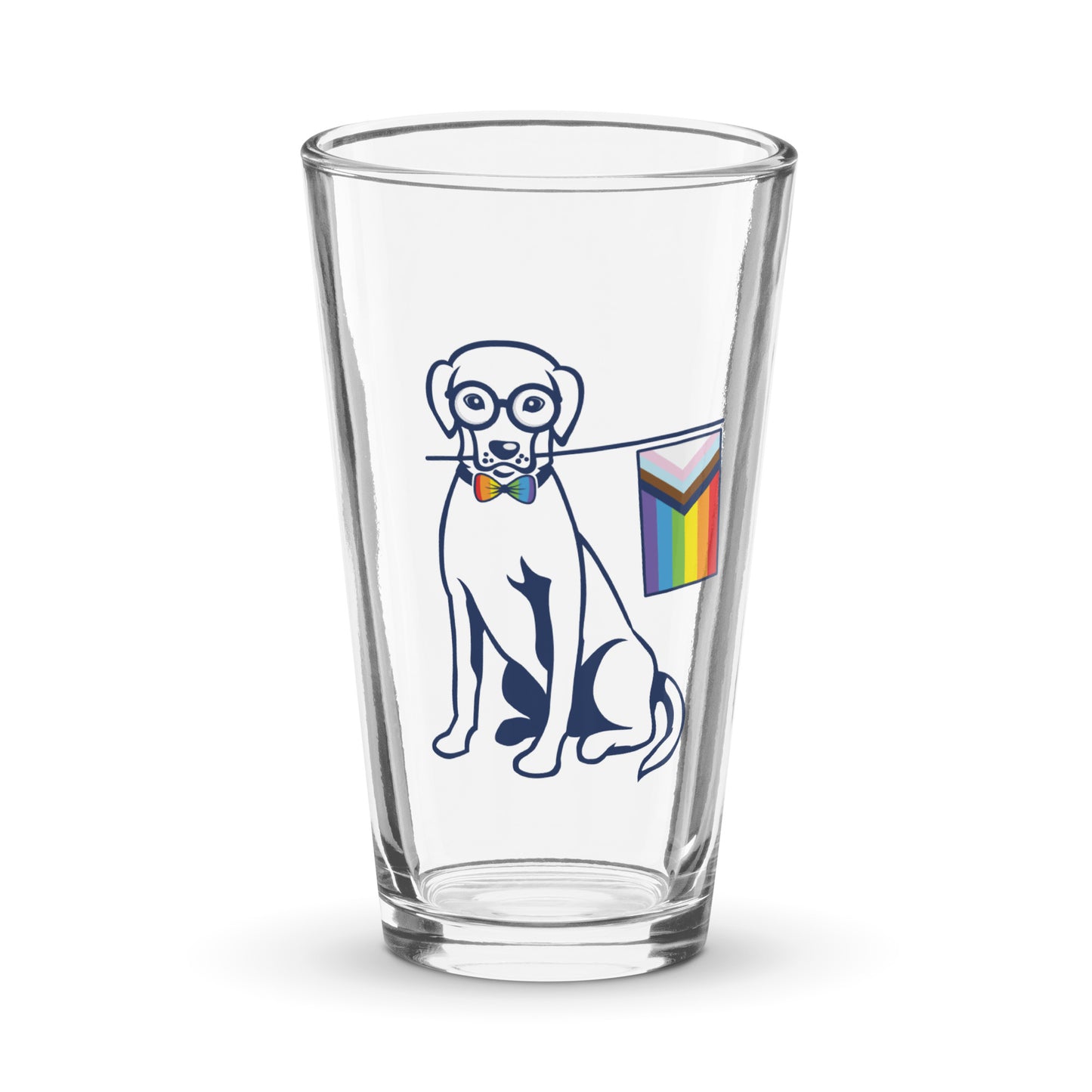 Pride Flag Shaker pint glass