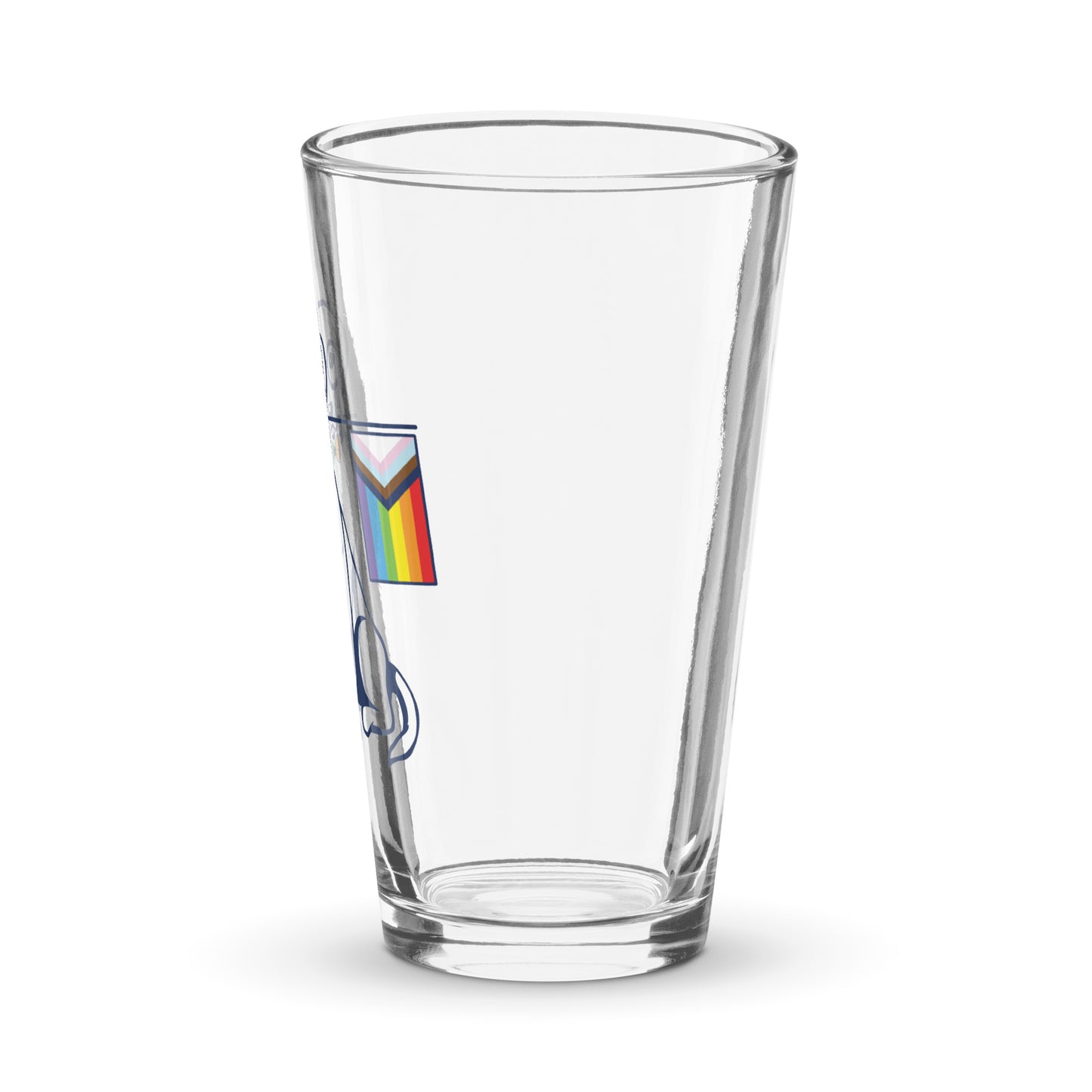 Pride Flag Shaker pint glass