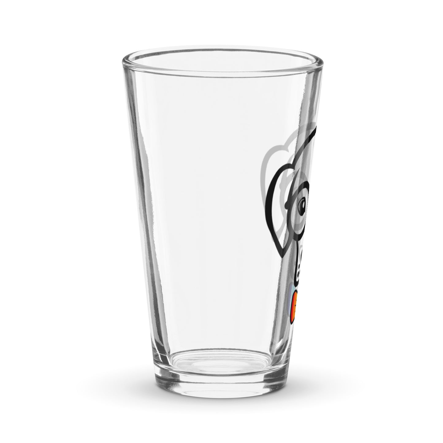 Pride Bow Tie Shaker pint glass