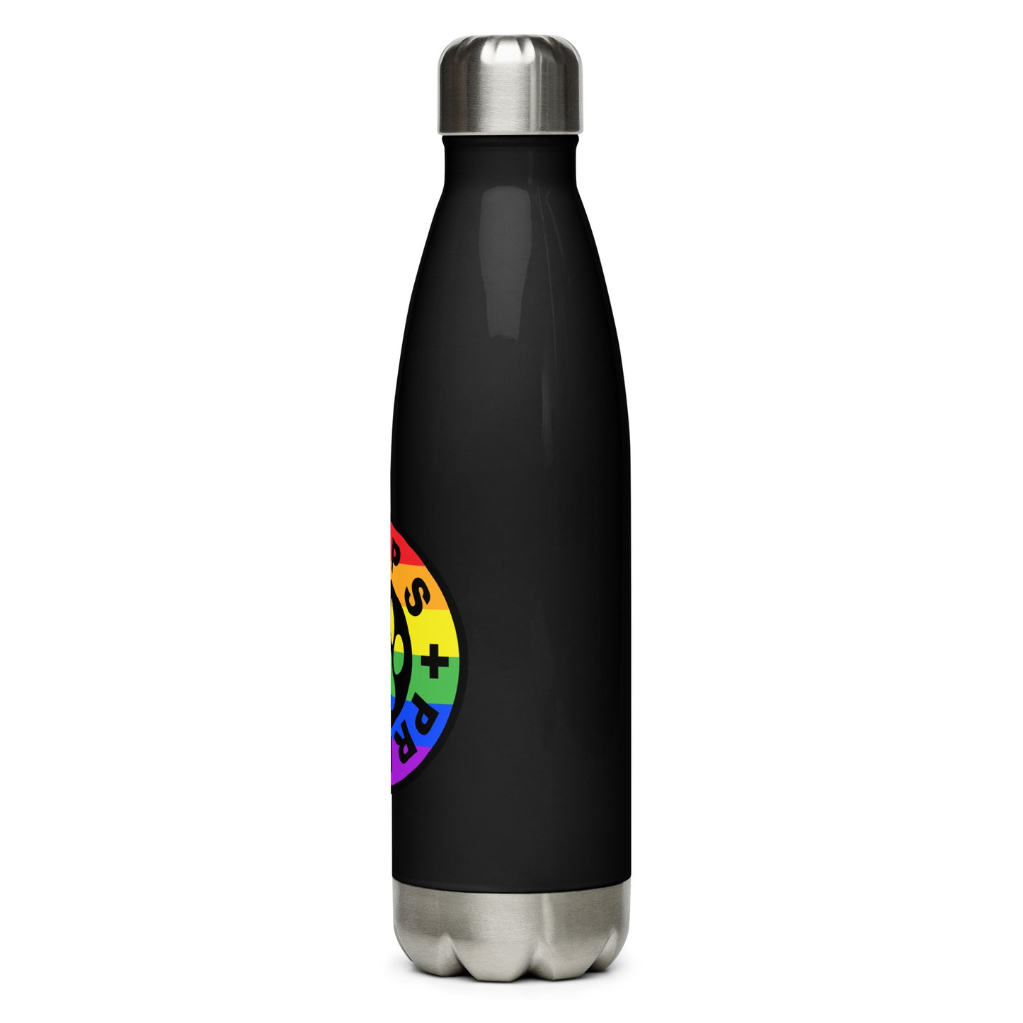 Pups and Pride Black Water Bottle