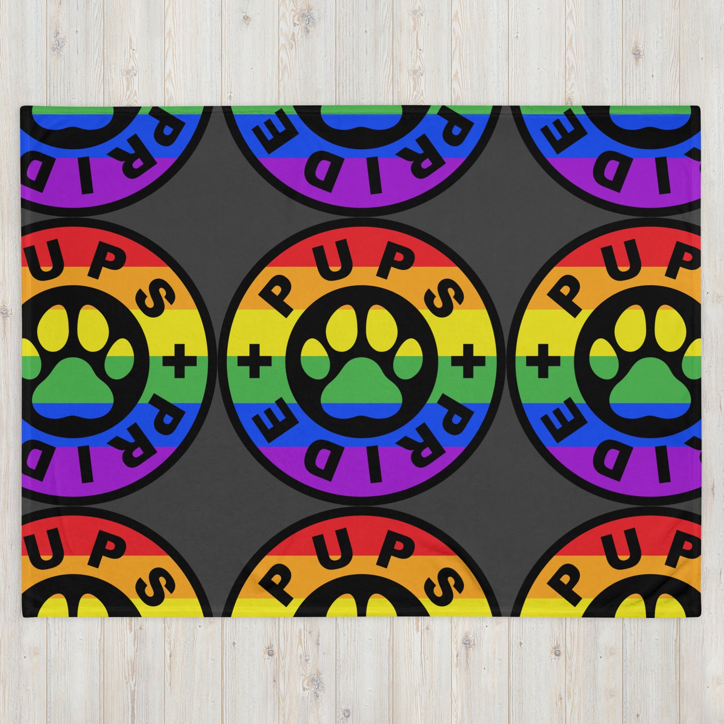 Pups and Pride Throw Blanket